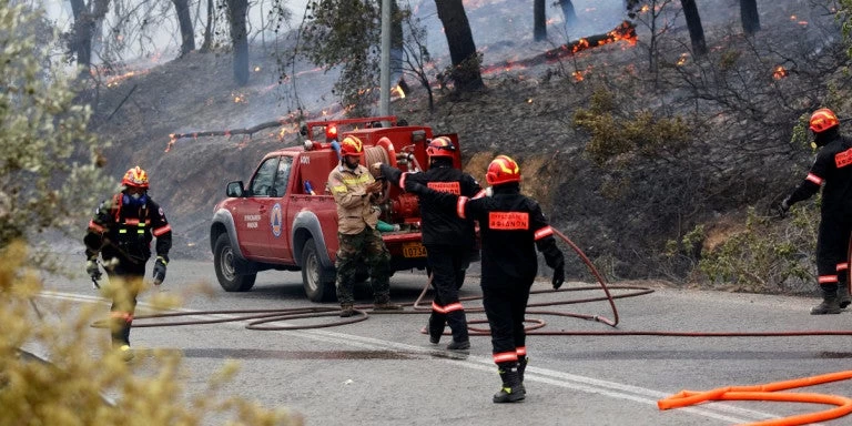 Κρήτη: Φωτιά στην Αγία Βάρβαρα του Δήμου Γόρτυνας